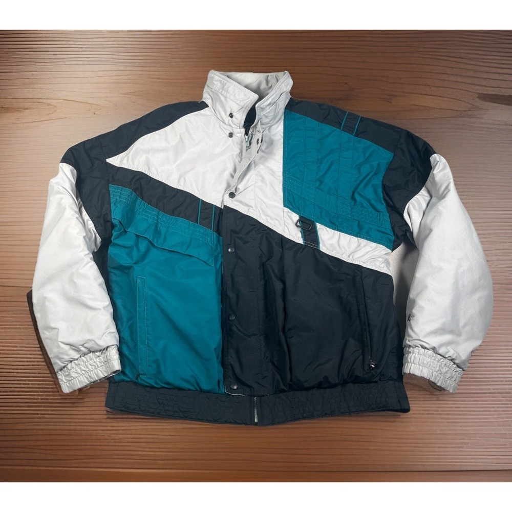 VTG Robbe Ski Wear Jacket Men M-L Full Zip/Snap/Pockets Thinsulate 90's USA Made